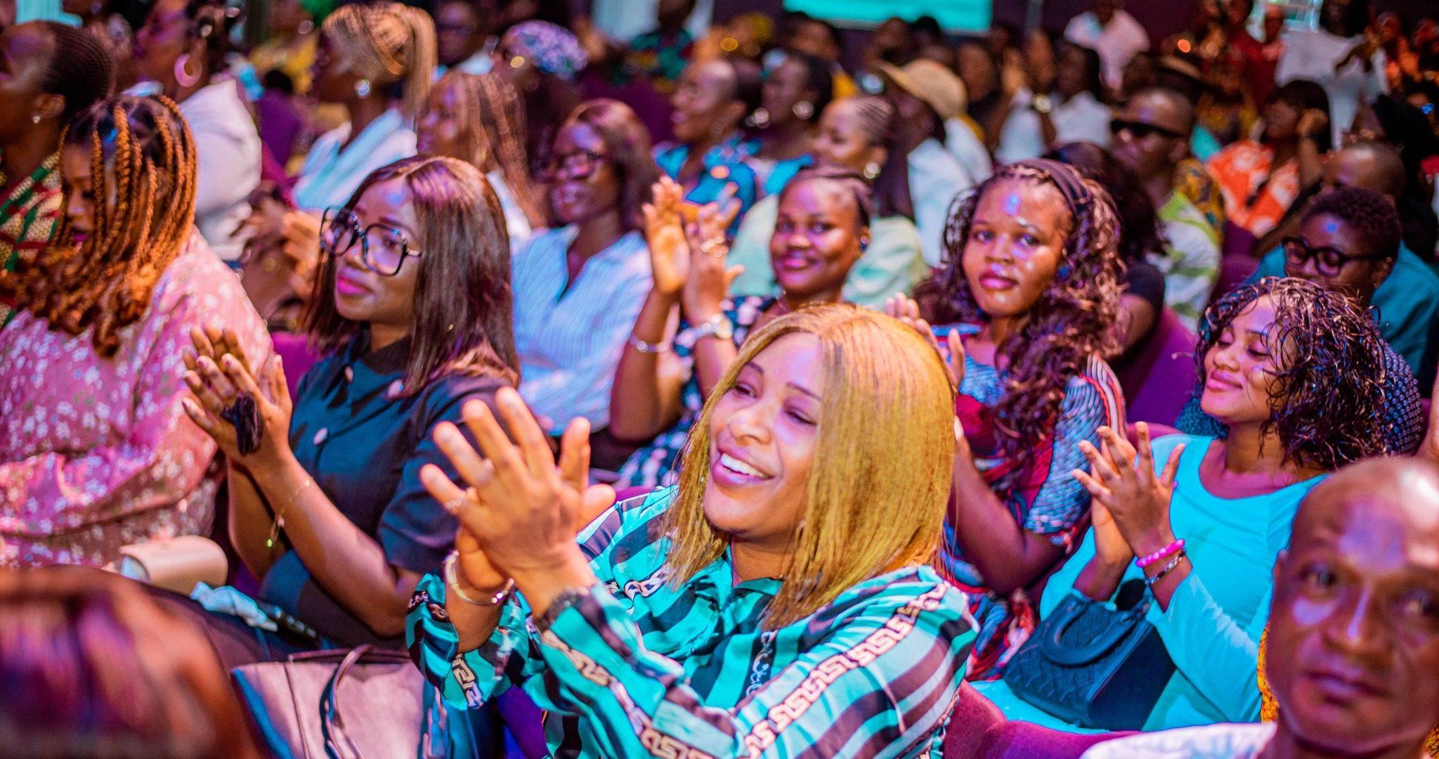Members celebrating during service